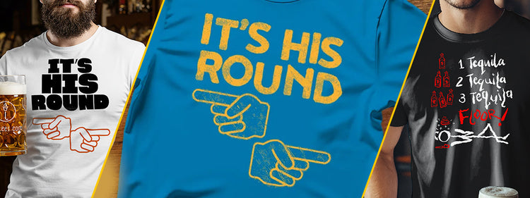 Big, bold boozy T Shirts that will stop you in your tracks
