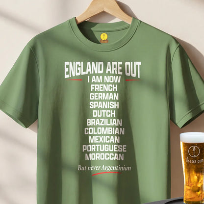 England are out