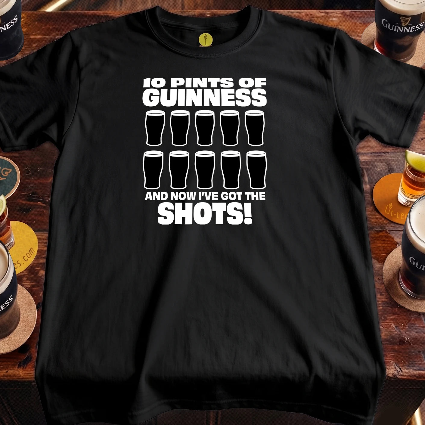 10pints of Guinness...