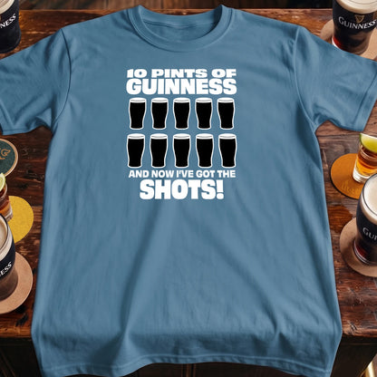 10pints of Guinness...