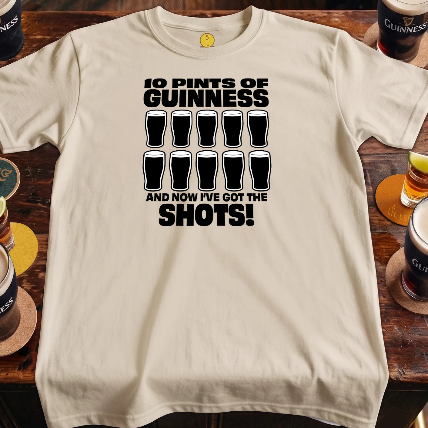 10pints of Guinness...