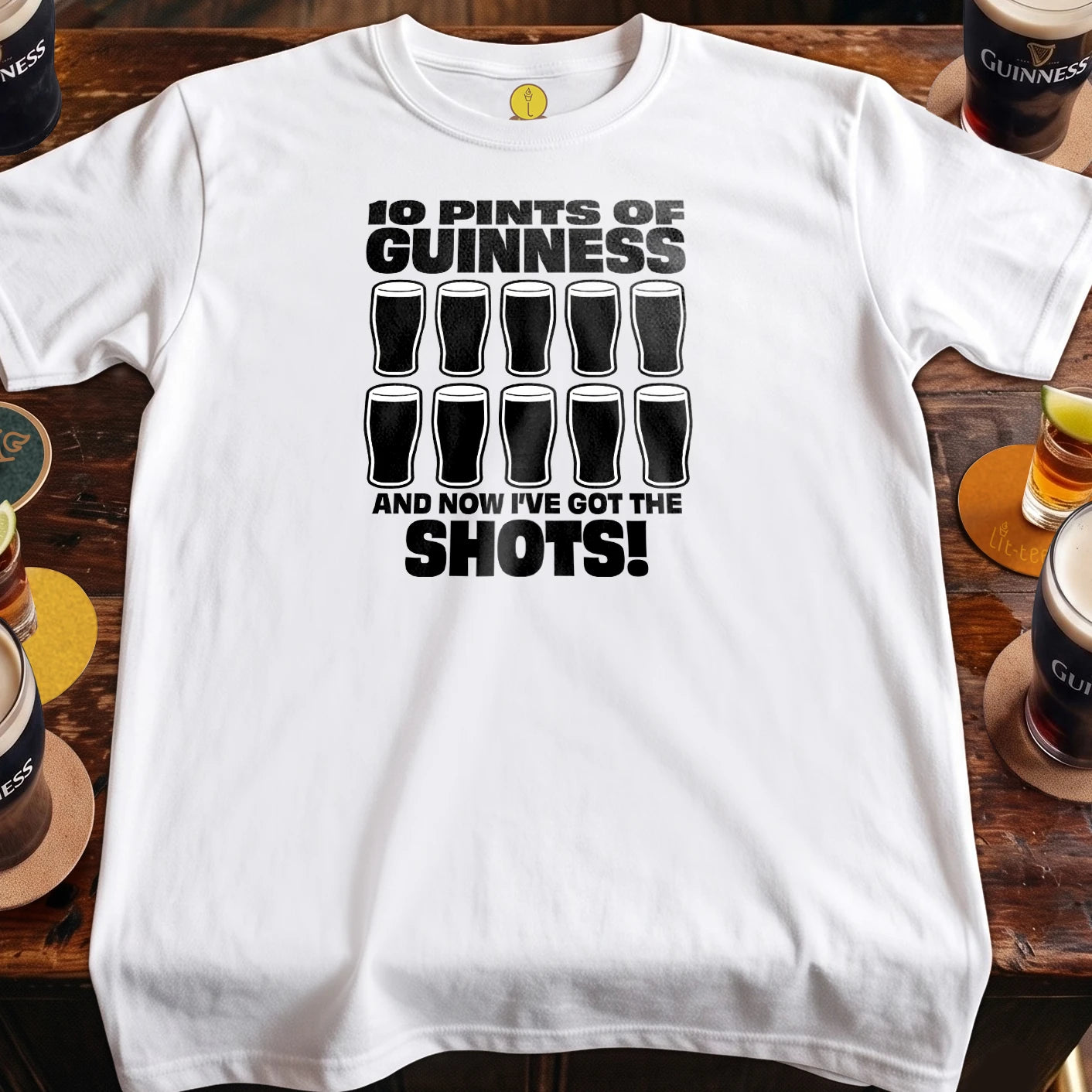 10pints of Guinness...