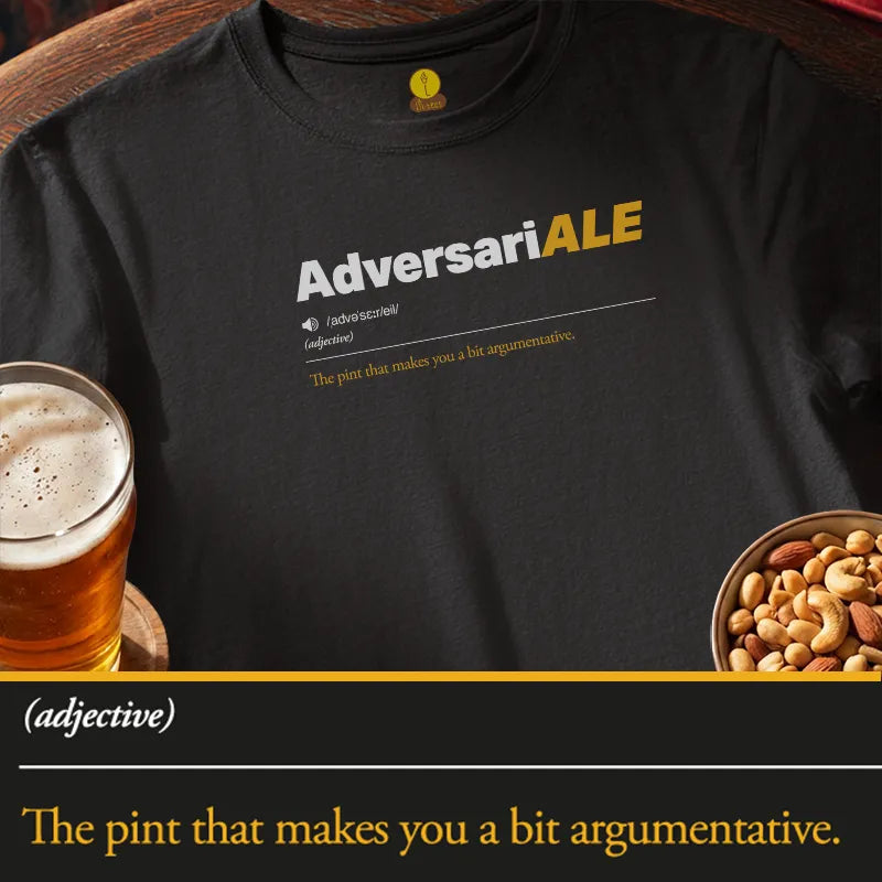 Adversariale
/ˌadvəˈsɛːr/eil/
(Adjective)

The pint that makes you a bit argumentative.