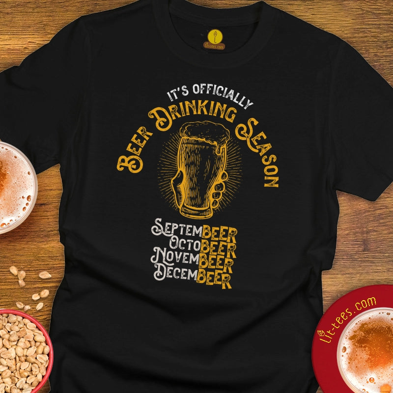 Beer Drinking Season Illustration