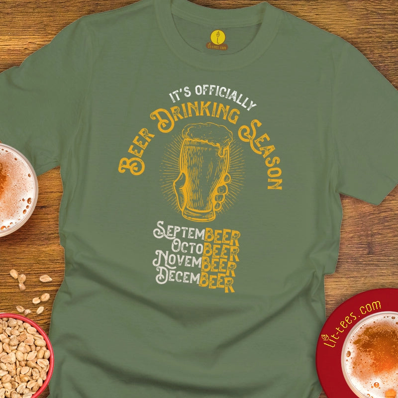 Beer Drinking Season Illustration