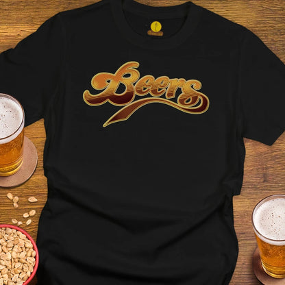 Tee shirt reading 'Beers'