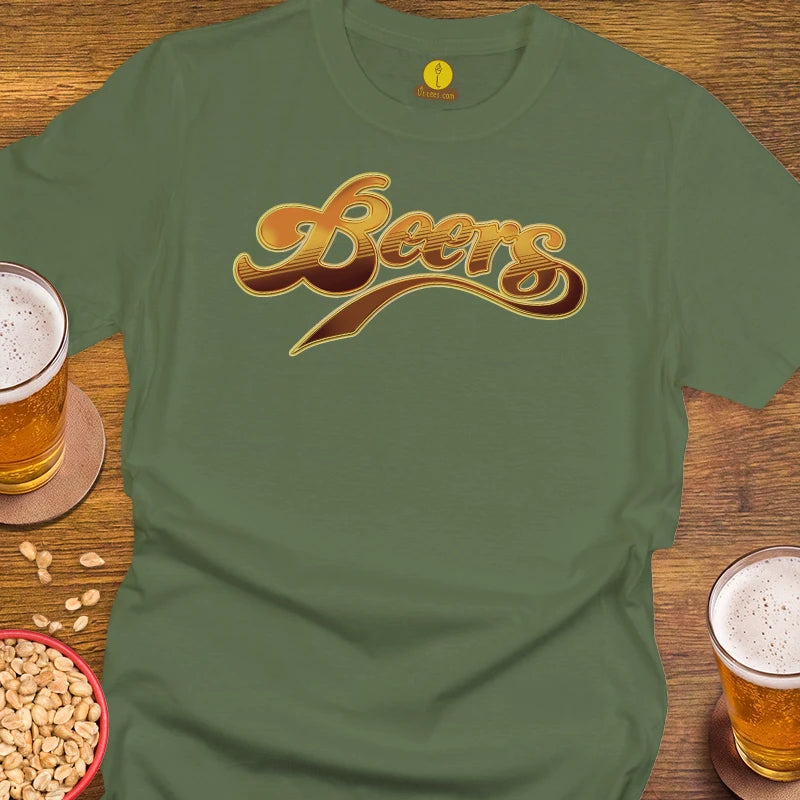 Tee shirt reading 'Beers'