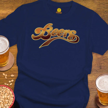 Tee shirt reading 'Beers'
