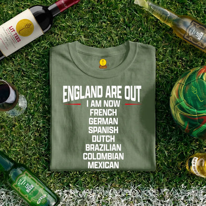 England are out