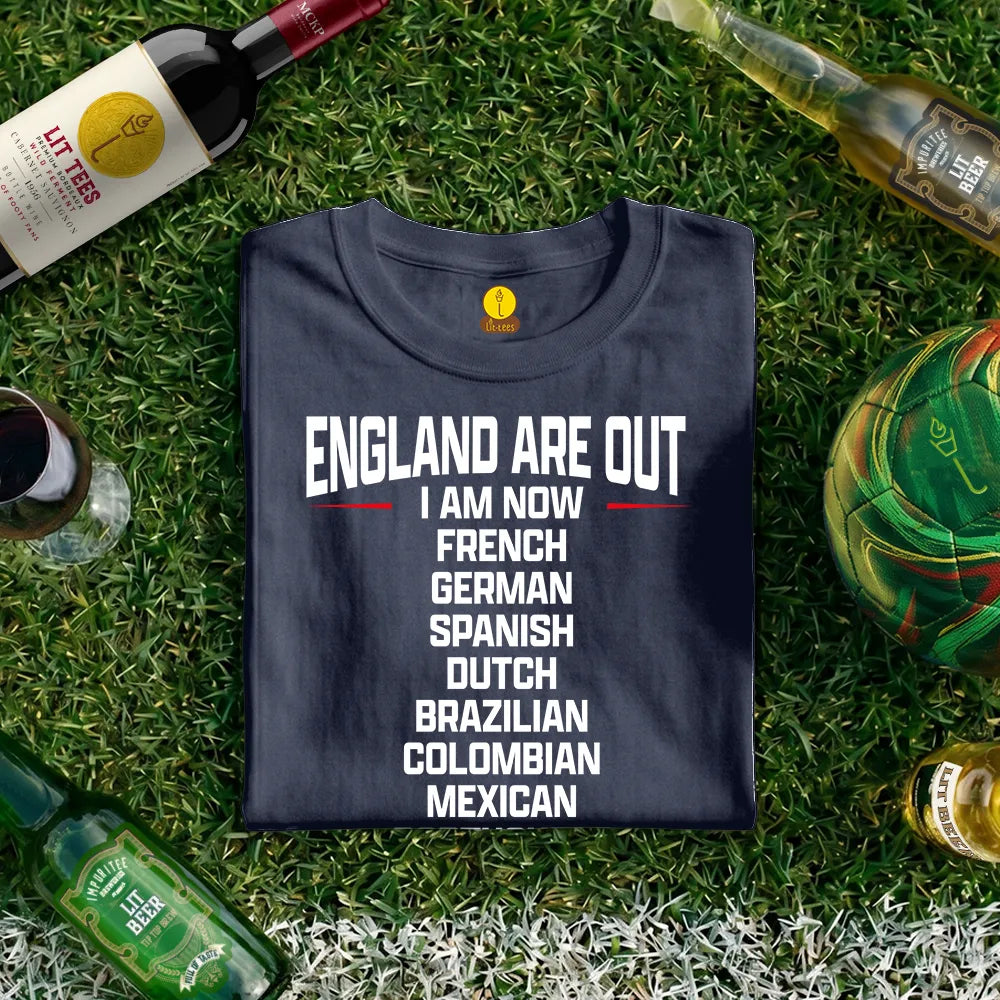 England are out