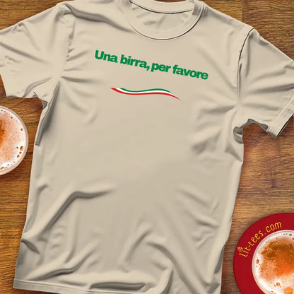 1 beer please in Italian