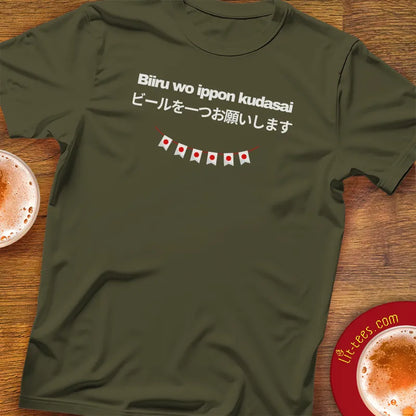 1 beer please in Japanese: Biiru wo ippon kudasai