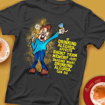 Dude Drinking Alcohol Short Term Memory