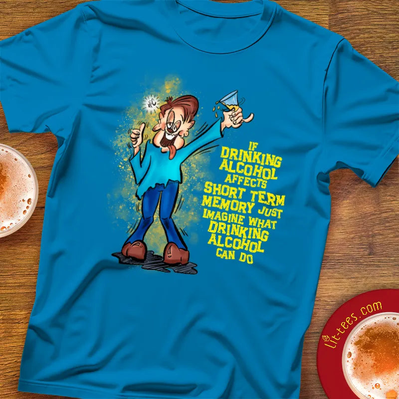 Dude Drinking Alcohol Short Term Memory