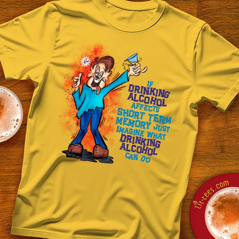 Dude Drinking Alcohol Short Term Memory