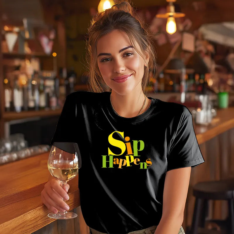Sip Happens [Typographic]